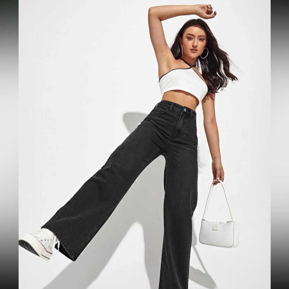 SHEIN Wide Leg Jeans